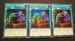 3x Play Set CALLED BY THE GRAVE 1ST EDITION RA01-EN057 YUGIOH! Super Ultra Sec - Image 1