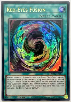 BROL-EN067 Red-Eyes Fusion - Ultra Rare 1st Edition Near Mint YuGiOh Card - Image 1