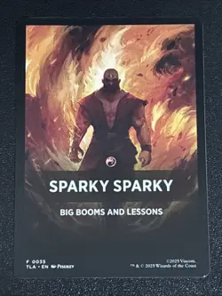 MTG Avatar: The Last Airbender Sparky Sparky Theme Card 0035 NM - Image 1