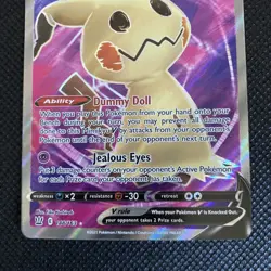 Pokemon Mimikyu V Holo Ultra Rare TCG Card Brilliant Stars 148/163 Pack Fresh - Image 3