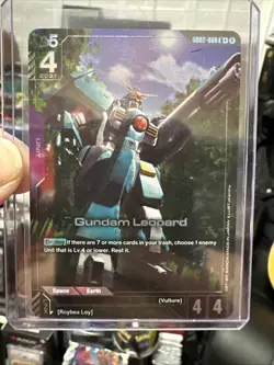 Gundam Card Game - Gundam Leopard GD02-060 U+ English Holofoil - Image 1