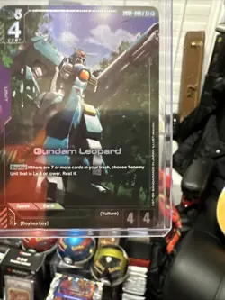 Gundam Card Game - Gundam Leopard GD02-060 U+ English Holofoil - Image 3