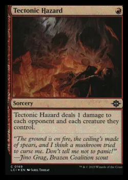Tectonic Hazard (foil) Lost Caverns of Ixalan *Mythic Relics* NM+ - Image 1
