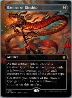 Banner of Kinship (Borderless) R Foundations 352 NM - Image 1