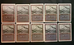 10x Swamp (C Dark) Revised Mixed Condition Basic Land MAGIC THE GATHERING MTG - Image 1
