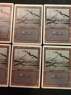 10x Swamp (C Dark) Revised Mixed Condition Basic Land MAGIC THE GATHERING MTG - Image 3