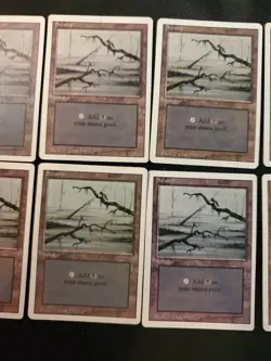 10x Swamp (C Dark) Revised Mixed Condition Basic Land MAGIC THE GATHERING MTG - Image 4