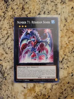 Yugioh Number 71 Rebarian Shark CT14-EN005 Played See Scan - Image 1