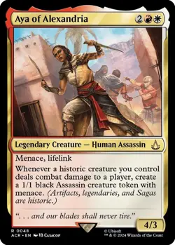 MTG Universes Beyond: Assassin's Creed - Aya of Alexandria (Foil) - Image 1
