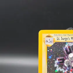 Pokemon Card Lt. Surge's Magneton 8/132 Gym Heroes Holo WOTC Played - Image 2