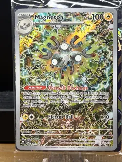 MAGNETON 2024 SEALED POKEMON SURGING SPARKS BLACK STAR PROMO B #159 - Image 2