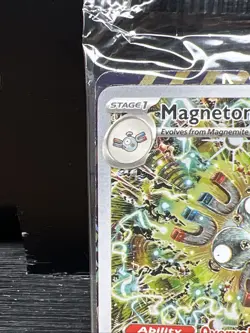 MAGNETON 2024 SEALED POKEMON SURGING SPARKS BLACK STAR PROMO B #159 - Image 3
