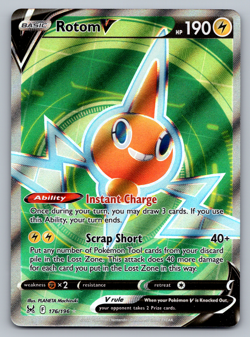 Rotom V Pokemon Lost Origin 176/196 Full Art Ultra Rare NM - Image 1