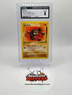 Pokemon TCG Geodude 47/62 1st Edition Fossil CGC 8 NM/MINT - Image 1