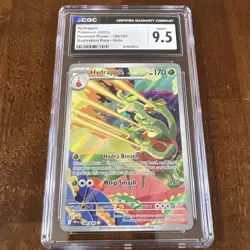 CGC 9.5 Hydrapple Pokemon S&V Destined Rivals Illustration Rare Holo 188/182 - Image 1