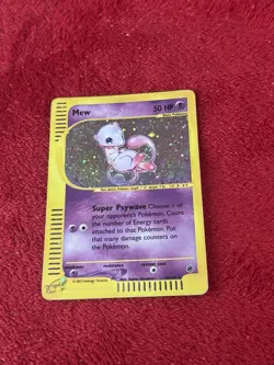 Mew 019/165 Expedition Base Set Holo Ultra Rare Pokemon e-reader Played - Image 1