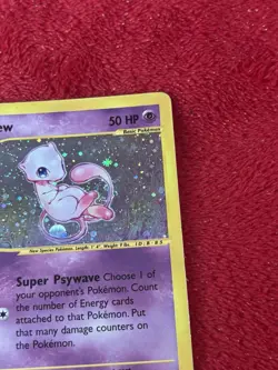 Mew 019/165 Expedition Base Set Holo Ultra Rare Pokemon e-reader Played - Image 2