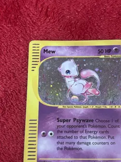 Mew 019/165 Expedition Base Set Holo Ultra Rare Pokemon e-reader Played - Image 3