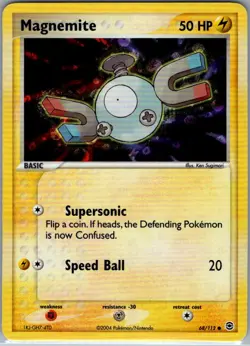 Magnemite 68/112 Reverse Holo FireRed & LeafGreen - Pokemon Card - NM - Image 1
