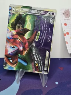 Pokemon TCG Rayquaza & Deoxys Legend Undaunted 90/90 Rare Bottom Half HP/DMG - Image 1