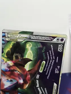 Pokemon TCG Rayquaza & Deoxys Legend Undaunted 90/90 Rare Bottom Half HP/DMG - Image 3