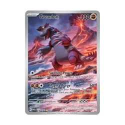 Pokemon SV04: Paradox Rift Groudon - 199/182 (IR) #199/182 (Holo) NM - Image 1