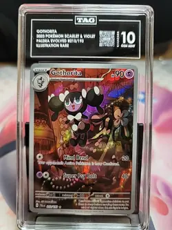 TAG 10 Gothorita 213/193 Paldea Evolved IR Pokemon Tcg (Current Highest Rated!!) - Image 1