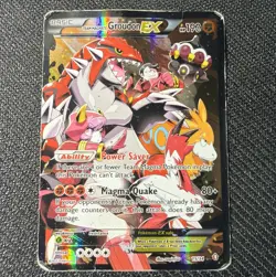 Pokemon TCG Team Magma's Groudon EX Holo Rare 15/34 HP - Image 1