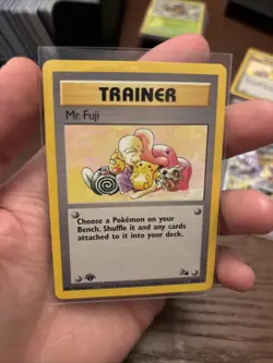 Pokemon TCG 1st Edition Jungle Mr. Fuji Trainer-NM - Image 2