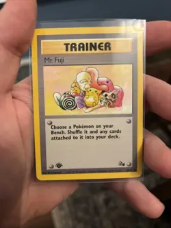 Pokemon TCG 1st Edition Jungle Mr. Fuji Trainer-NM - Image 4
