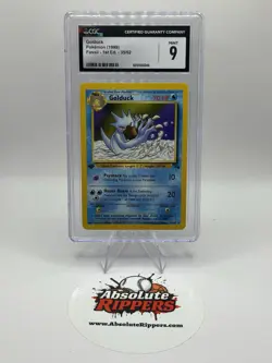 CGC MINT 9 Pokemon Golduck 35/62 1999 Fossil 1st Edition - Image 1