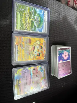 Pokemon TCG x 3 Perfect Order meowth 107/088 clefable full arts ex bundle - Image 1