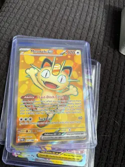 Pokemon TCG x 3 Perfect Order meowth 107/088 clefable full arts ex bundle - Image 2