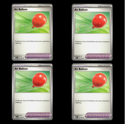 4x Air Balloon 079/086 Black Bolt Pokemon TCG Playset - Image 1