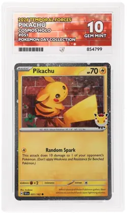 2026 Pikachu Pokemon Day Collection 051/162 ACE 10 - Image 1