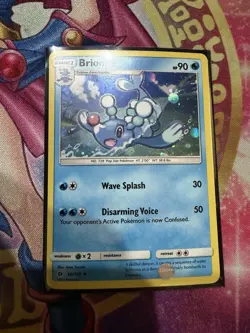 Brionne 40/149 Cosmos - Sun & Moon Base Set Pokemon Holo Foil LP - Image 1