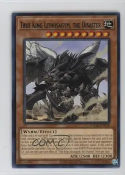 True King Lithosagym The Disaster Unlimited YuGiOh Toon Chaos #TOCH-EN038 - Image 1