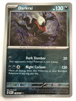 Pokemon TCG Obsidian Flames Darkrai Reverse Holofoil 136/197 NM Rare - Image 1