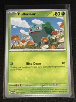 Pokemon TCG Mega Evolution Bulbasaur 001/132 NM - Image 1