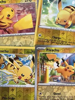 Pikachu Lot - Reverse Holo - Near Mint - Pokemon TCG - Image 1