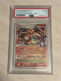 2009 POKEMON DIAMOND & PEARL BLACK STAR PROMO HOLO #DP45 CHARIZARD G LV.X PSA 5 - Image 1
