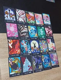 Lot De 20 Cartes Don Dons One Piece 2 HOLO full art alternative etat neuf NM - Image 2