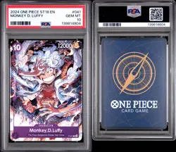 2024 ONE PIECE STARTER DECK ST18-PURPLE MONKEY D. LUFFY MONKEY D. LUFFY PSA 10 - Image 1