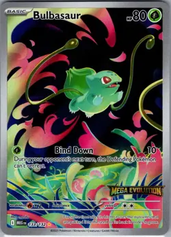 Bulbasaur - (Mega Evolution Stamped) 133/132 - Pokemon Card - NM - Image 1