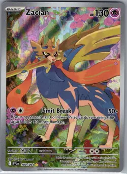 Zacian 100/094 ME02: Phantasmal Flames - Pokemon Card - NM - Image 1