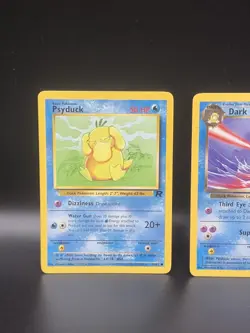 Team Rocket Psyduck Card 65/82 and Dark Golduck 37/82 Pokemon Cards - Image 3