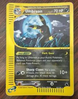 Pokemon Card-Umbreon-Skyridge-Holo Reverse-32/144-ENG-PL - Image 1