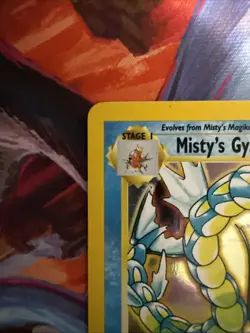 Misty’s Gyarados 13/132 1st Edition Gym Challenge Holo Pokemon Card - Image 2