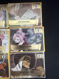 Naruto Mythos 1st Edition Complete Set 10 Cards - Image 4