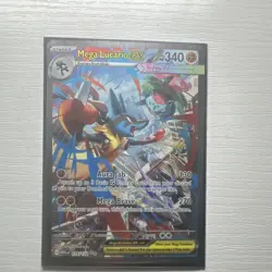 Pokemon Mega Lucario EX 340 HP Holo 179/132 Me01 Mega Evolution Rare Card - Image 1
